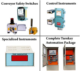 Conveyor Safety Switches, Control Instruments, Specialized Instruments, Complete Turnkey Automation Package